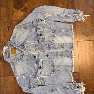 Women’s American Eagle Outfitters Light Blue Denim Jacket size small NWOT